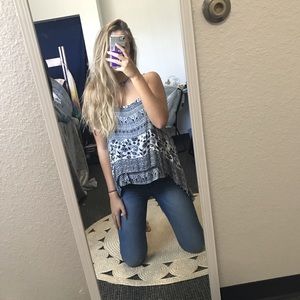 Boho printed tank top